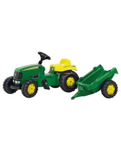 rollyKid Pedaltraktor John Deere m/vogn