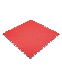 EVA Softgulv, 1x1m 20 mm tyk rød/grå
