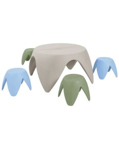 Tulip Børnebord med 4 x H:26  taburetter