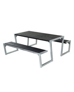 Bænkebord Zigma u. ryglæn / Sort