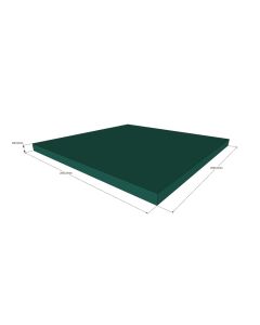 Tumlemadras 200 x 200 x 10 cm, grøn