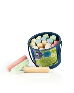 Gadekridt i spand - 20 stk. tykke