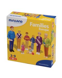 Dukkehus dukker - Europæisk familie