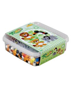 Hama maxi 600 perler+2 plader, i bøtte