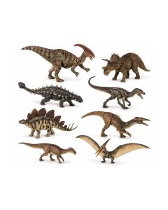 Dyr, Dinosaursæt, Papo - 8 figurer ass.