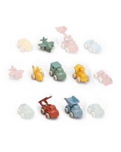 Biler Vikingtoys, plast, 10 cm - 6 stk