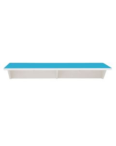 Væghylde med laminat 35 cm dyb per meter