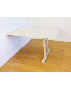 Klapbord 140x80 cm, laminat, hvidpigment