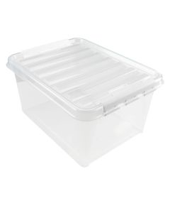 Opbevaringskasse i plast m. låg - 32 L