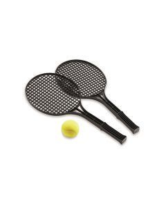 Skumtennis sæt med bold - ass. farver