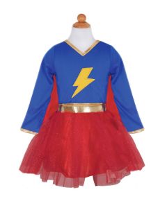 Udklædning, Superhero Pige - Str. 5-6 år