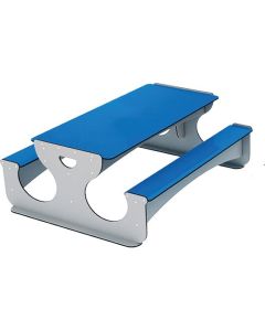 Bord/bænk, børn, grå/blå
