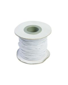 Elastiksnor 1,2 mm x25 m hvid
