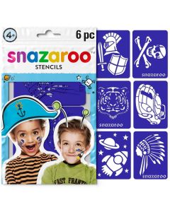 Sminkefarve stencils dreng 6 stk