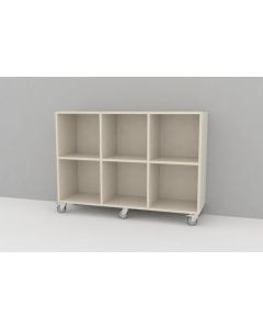 Kubus reol med bagplade 6 rum (2Hx3B)