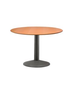 Cafebord Bøg med rund base i sort