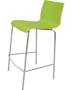 Spela høj skalstol m. lime laminat