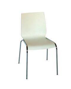 Spela skalstol med hvid laminat
