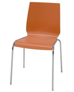 Spela skalstol med orange laminat