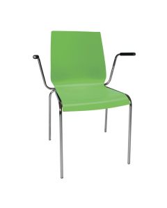 Spela skalstol m. armlæn og lime laminat