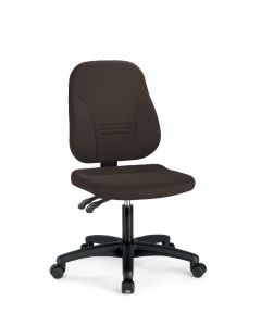Kontorstol model Plus - sort stof LAV
