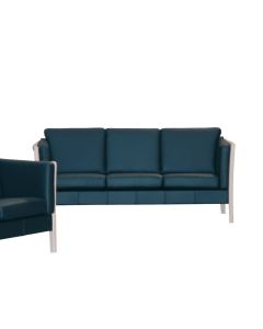 Ida Sofa 3-pers. Bøg (Læder)