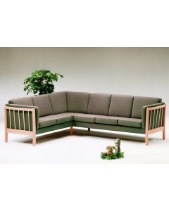 Ida Sofa 5-pers. Bøg (Luxus læder)