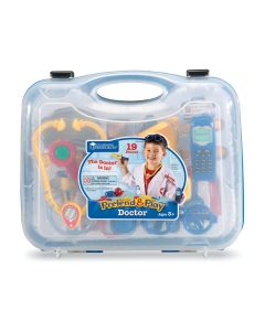 Doktorkuffert i plast m. 19 dele