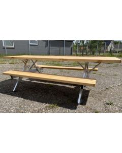 Bænkebord Mobilt - fyrretræ, kørestole