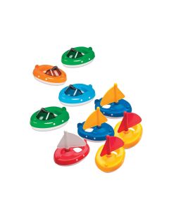 Aquaplay - Bådsæt assorteret - 9 stk.
