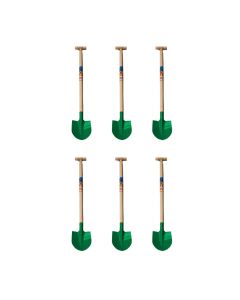 Børnespade L: 90 cm - Grøn/Rød - 6 stk