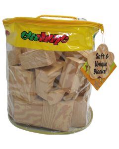 Klodser i skum "wood-like" - 160 stk.