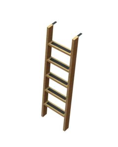 Træstige til puslebord - H100 cm