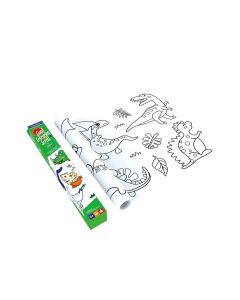 Kæmpe banner til farvelægning Dinosaurer