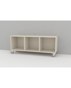 Kubus reol med bagplade 3 rum (18 mm)