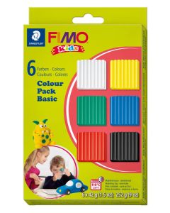 FIMO Kids modellervoks, Sampak 6 stk.