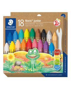 STAEDTLER Noris Jr. Voksfarver, 18 stk.