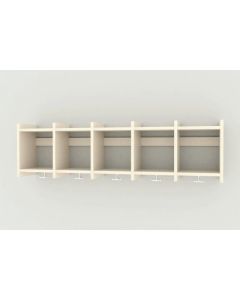 Væggarderobe 5 sekt.