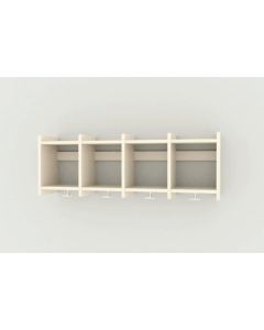Væggarderobe 4 sekt.