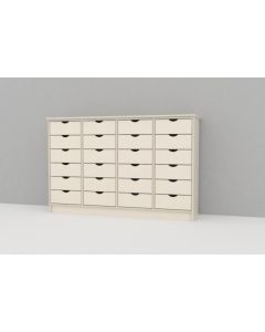 Skuffereol 24 store skuffer - 4x6