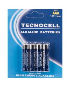 Batterier Alkaline 4 x AAA