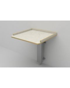 Væghængt puslebord med elhejs u/vask