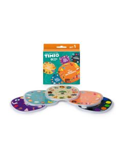 TIMIO Disc sæt 1 Vilde dyr, børnerim mv