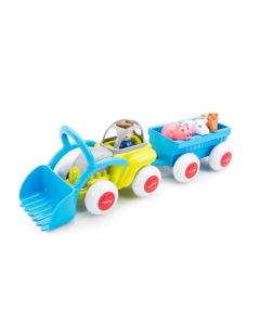 Traktor m/anhænger og figurer