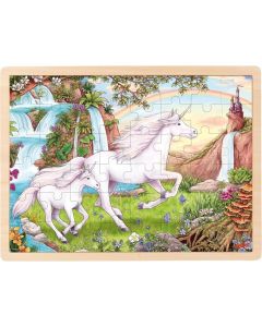Puslespil i træ Unicorn - 48 brikker