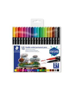 STAEDTLER Twin Marker tus - sten 18 stk