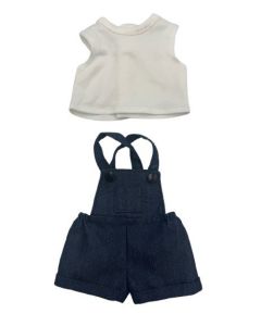 Dukketøj, T-shirt & Overall Str. 38-41