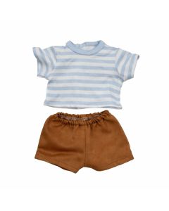 Dukketøj, Bluse og shorts Str. 38-41