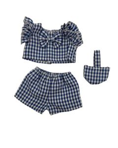 Dukketøj, top, shorts og taske Str.38-41