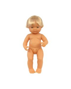 Dukke nyfødt dreng - 38 cm